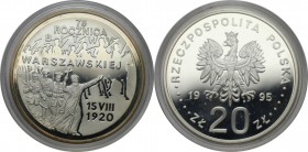 Europäische Münzen und Medaillen, Polen / Poland. Warschauer Schlacht. 20 Zlotych 1995, Silber. 0.92 OZ. KM Y#298. Polierte Platte
