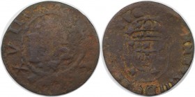 Europäische Münzen und Medaillen, Portugal. Joao IV. 1-1/2 Reis ND (1640-1656), Kupfer. KM 25. Schön