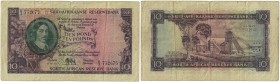 Banknoten, Südafrika / South Africa. 10 Pounds 1957. Pick 99. III
