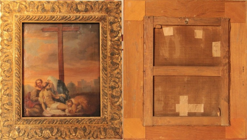 Kunst und Antiquitäten / Art and antiques. Ölgemälde "Jesus wird vom Kreuz genom...