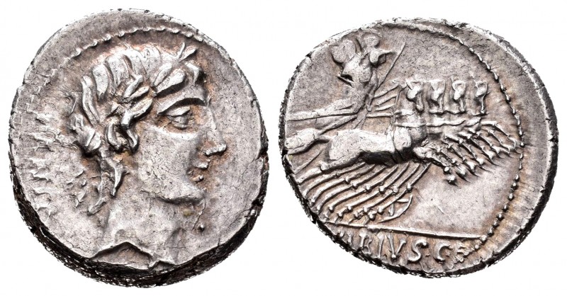 Vibius. C. Vibius C.f. Pansa. Denarius. 90 BC. Auxiliary mint of Rome. (Ffc-1187...