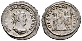 Valerian I. Antoninianus. 253 d.C. Samosata. (Spink-8867 similar). (Ric-287). Rev.: RESTITVT ORIENTIS. Turreted female (the Orient) standing right, pr...