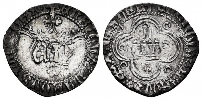 Kingdom of Castille and Leon. Enrique IV (1454-1474). 1/2 real. Sevilla. (Bautis...