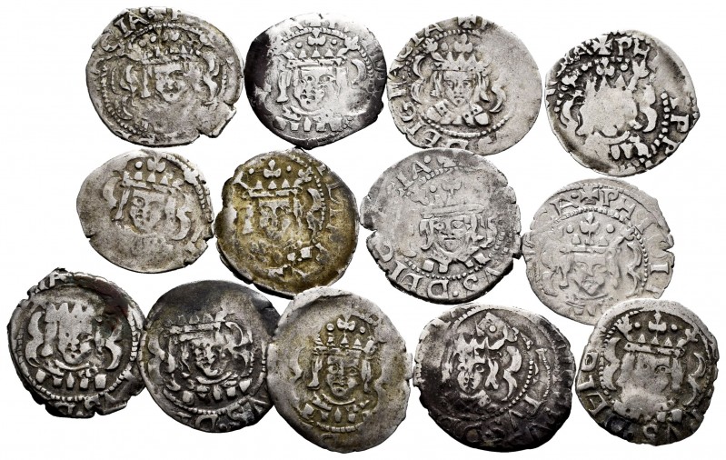 Philip IV (1621-1665). Lot of 13 dieciochenos minted in 1624. A EXAMINAR. Choice...