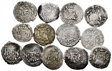 Philip IV (1621-1665). Lot of 13 dieciochenos minted in 1624. A EXAMINAR. Choice F/VF. Est...150,00. 

SPANISH DESCRIPTION: Felipe IV (1621-1665). Lot...