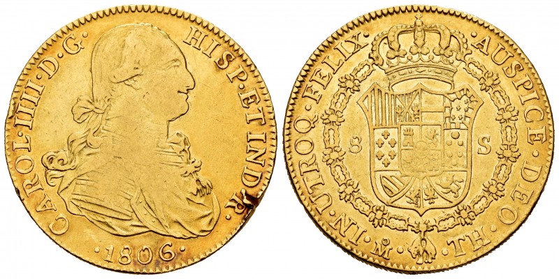 Charles IV (1788-1808). 8 escudos. 1806. México. TH. (Cal-1651). (Cal onza-1042)...