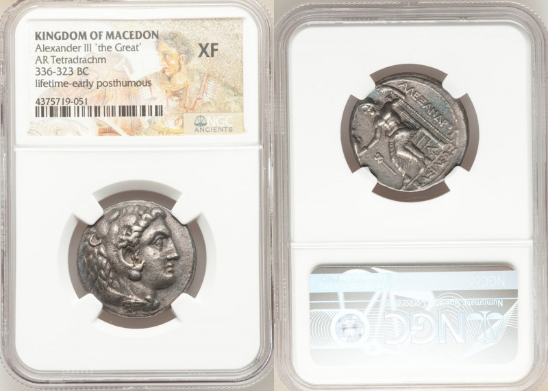 MACEDONIAN KINGDOM. Alexander III the Great (336-323 BC). AR tetradrachm (26mm, ...