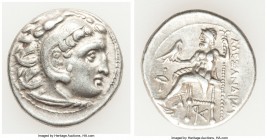 MACEDONIAN KINGDOM. Alexander III the Great (336-323 BC). AR drachm (18mm, 4.35 gm, 12h). VF. Posthumous issue of Colophon, 310-301 BC. Head of Heracl...
