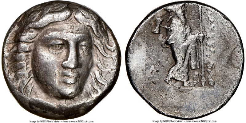 CARIAN SATRAPS. Maussollus (377-352 BC). AR drachm (14mm, 12h). NGC VF. Laureate...