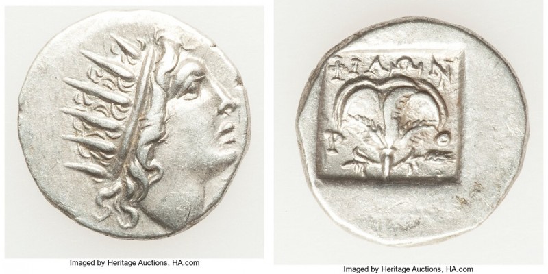 CARIAN ISLANDS. Rhodes. Ca. 88-84 BC. AR drachm (16mm, 2.36 gm, 11h). Choice VF....