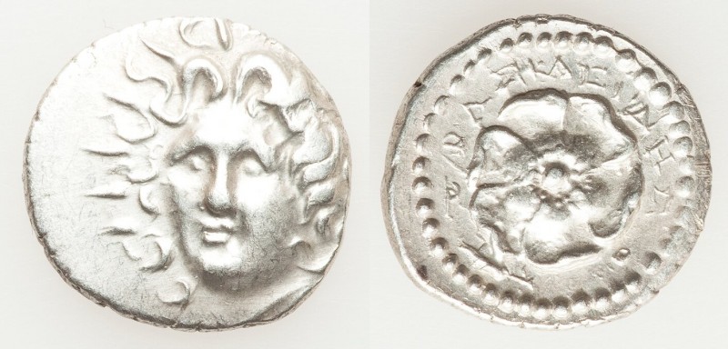CARIAN ISLANDS. Rhodes. Ca. 84-30 BC. AR drachm (19mm, 4.24 gm, 12h). XF. Basile...