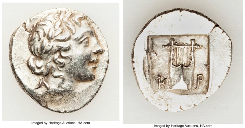 LYCIAN LEAGUE. Cragus. Ca. 48-20 BC. AR hemidrachm (15mm, 2.05 gm, 12h). AU. Ser...