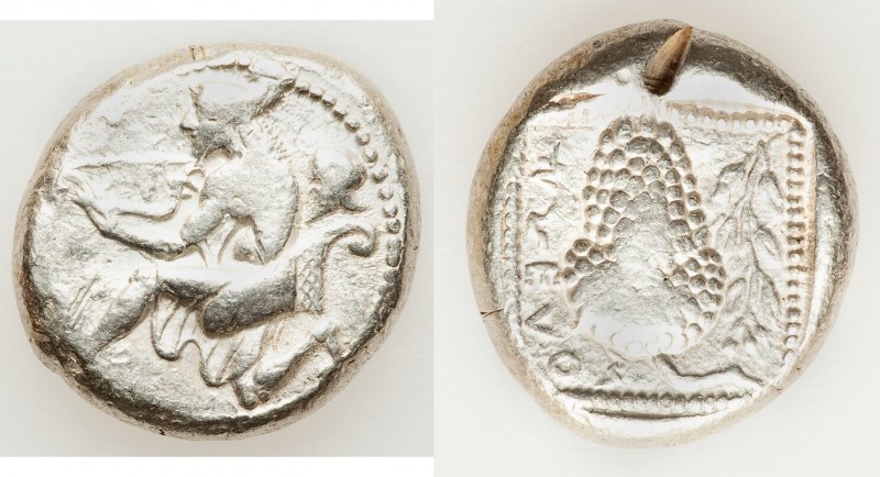CILICIA. Soloi. Ca. 440-400 BC. AR stater (21mm, 10.87 gm, 10h). Fine, test cut....