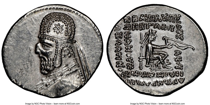 PARTHIAN KINGDOM. Mithradates III (ca. 87-80 BC). AR drachm (20mm, 4.12 gm, 12h)...