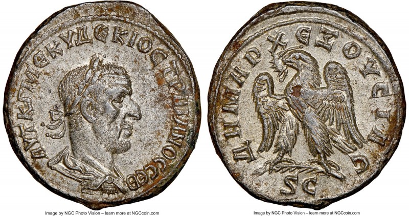 SYRIA. Antioch. Trajan Decius (AD 249-251). BI tetradrachm (27mm, 12h). NGC Choi...