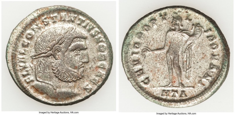 Constantius I, as Caesar (AD 293-305). AE follis or BI nummus (29mm, 9.01 gm, 12...