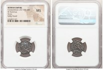 Constantinople Commemorative (ca. AD 330-340). AE3 or BI nummus (18mm, 12h). NGC MS. Siscia, 2nd officina, AD 334-335, struck under Constantine I to c...