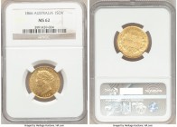 Victoria gold Sovereign 1866-SYDNEY MS62 NGC, Sydney mint, KM4. AGW 0.2353 oz. 

HID09801242017

© 2020 Heritage Auctions | All Rights Reserved