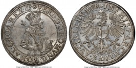 Ferdinand I Posthumous Taler ND (after 1564) UNC Details (Cleaned, Scratches) Hall mint, Dav-8030. Labeled as (1521-64) but thought to have been produ...