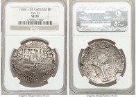 Philip III Cob 8 Reales ND (1605-1613) P-R VF20 NGC, Potosi mint, KM10.

HID09801242017

© 2020 Heritage Auctions | All Rights Reserved