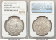 Charles III 8 Reales 1806 PTS-PJ UNC Details (Environmental Damage) NGC, Potosi mint, KM73. 

HID09801242017

© 2020 Heritage Auctions | All Right...