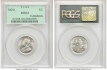 George V 5 Cents 1924 MS63 PCGS, Ottawa mint, KM29. 

HID09801242017

© 2020 Heritage Auctions | All Rights Reserved