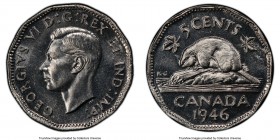 George VI 5 Cents 1946 MS65 PCGS, Royal Canadian mint, KM39a. 

HID09801242017

© 2020 Heritage Auctions | All Rights Reserved