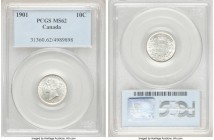 Victoria 10 Cents 1901 MS62 PCGS, London mint, KM3. A frosty, white selection. 

HID09801242017

© 2020 Heritage Auctions | All Rights Reserved