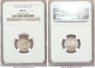 George V 10 Cents 1914 MS62 NGC, Ottawa mint, KM23.

HID09801242017

© 2020 Heritage Auctions | All Rights Reserved