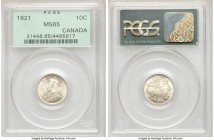 George V 10 Cents 1921 MS65 PCGS, Ottawa mint, KM23a. An appealing gem example of the type. 

HID09801242017

© 2020 Heritage Auctions | All Right...