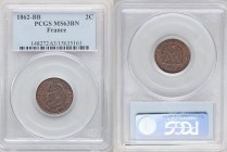 Napoleon III 2 Centimes 1862-BB MS63 Brown PCGS, Strasbourg mint, KM796.5. 

HID09801242017

© 2020 Heritage Auctions | All Rights Reserved