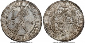 Brunswick-Wolfenbüttel. Julius Taler 1574 AU Details (Cleaned) NGC, Goslar mint, Dav-9060. Die cracks at 3 and 12 o'clock. 

HID09801242017

© 202...