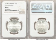 Weimar Republic "Zeppelin" 3 Mark 1930-G MS64 NGC, Karlsruhe mint, KM67.

HID09801242017

© 2020 Heritage Auctions | All Rights Reserved