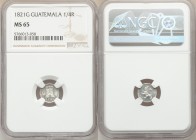 Ferdinand VII 1/4 Real 1821-G MS65 NGC, Nueva Guatemala mint, KM72. Semi-prooflike with cartwheel luster. 

HID09801242017

© 2020 Heritage Auctio...