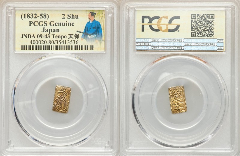 4-Piece Lot of Certified Assorted Issues Genuine PCGS, 1) Tempo gold 2 Shu ND (1...