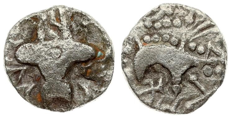 India Post-Kushan 1 Dinar 5th century AD Kidarite Successors. Jayratava. 5th cen...