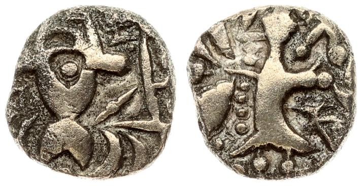 India KASHMIR 1 Dinar 5th century. India JAMMU & KASHMIR Pratapaditya II; 5th ce...