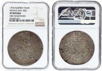Austria 1 Thaler 1704 Vienna Leopold I(1657-1705). Averse: Tall armored bust r. Reverse: Imperial eagle with small shield; sword and scepter. Silver. ...