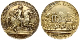 Austria Medal (1744) Prince Charles Alexander of Lorraine (1712-1780). Governor of the Austrian Netherlands (from 1744). The Recapture of Prague. Meda...