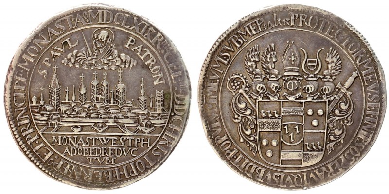 Germany MUNSTER 2 Thaler MDCLXI (1661) Christof Bernhard von Galen(1650-1678). A...