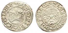 Poland 1/2 Grosz ND(1501-1506) Krakow. Alexander Jagiellon (1501–1506). Averse: Eagle. Reverse: Crown. Silver. Gum. H. 469; Kop. 389