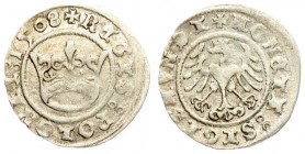 Poland 1/2 Grosz 1508 Krakow. Sigismund I the Old(1506–1548). Averse: Eagle. Reverse: Crown. Silver. Kop. 408