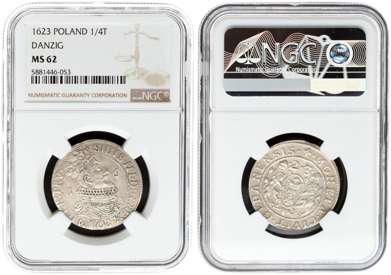 Poland Gdansk 1 Ort 1623 Sigismund III Vasa (1587-1632) ort 1624. Gdansk. Shorte...