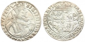 Poland 1 Ort 1624 Bydgoszcz. Sigismund III Vasa (1587-1632). Averse: Crowned half-length figure right. Reverse: Crowned shield within fleece collar. T...