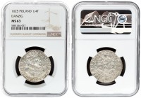 Poland Gdansk 1 Ort 1625 Sigismund III Vasa (1587-1632) ort 1624. Gdansk. Variety with the ending of the PR inscription with a dot. Silver. Shatalin G...