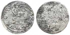 Latvia Courland 3 Groszy (ND) (1596) Wilhelm Kettler(1596-1626). Averse: Bust right. Reverse: III above arms dividing eagle and horse and rider legend...