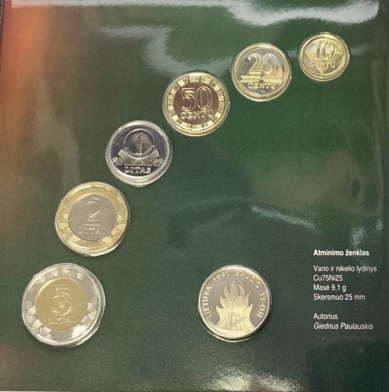 Lithuania Coin Set 2011 Lithuania January 13. The set consists of 10; 20; 50 cen...