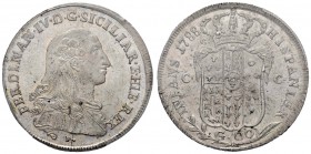 NAPOLI Ferdinando IV (1759-1816) Mezza piastra 1788 – Magliocca 265 AG RR In slab PCGS MS64 127006.64/82141219. Conservazione eccezionale
FDC