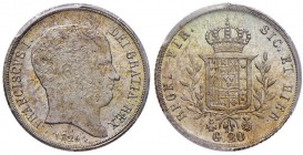 NAPOLI Francesco I (1825-1830) Tarì 1826 Bordo rigato – Magliocca 471 AG R In slab PCGS MS64 179883.64/17273201. Conservazione eccezionale
FDC