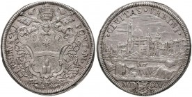 Clemente XI (1700-1721) Mezza piastra 1705 A. V – Munt. 52 AG (g 15,94) RR
qSPL